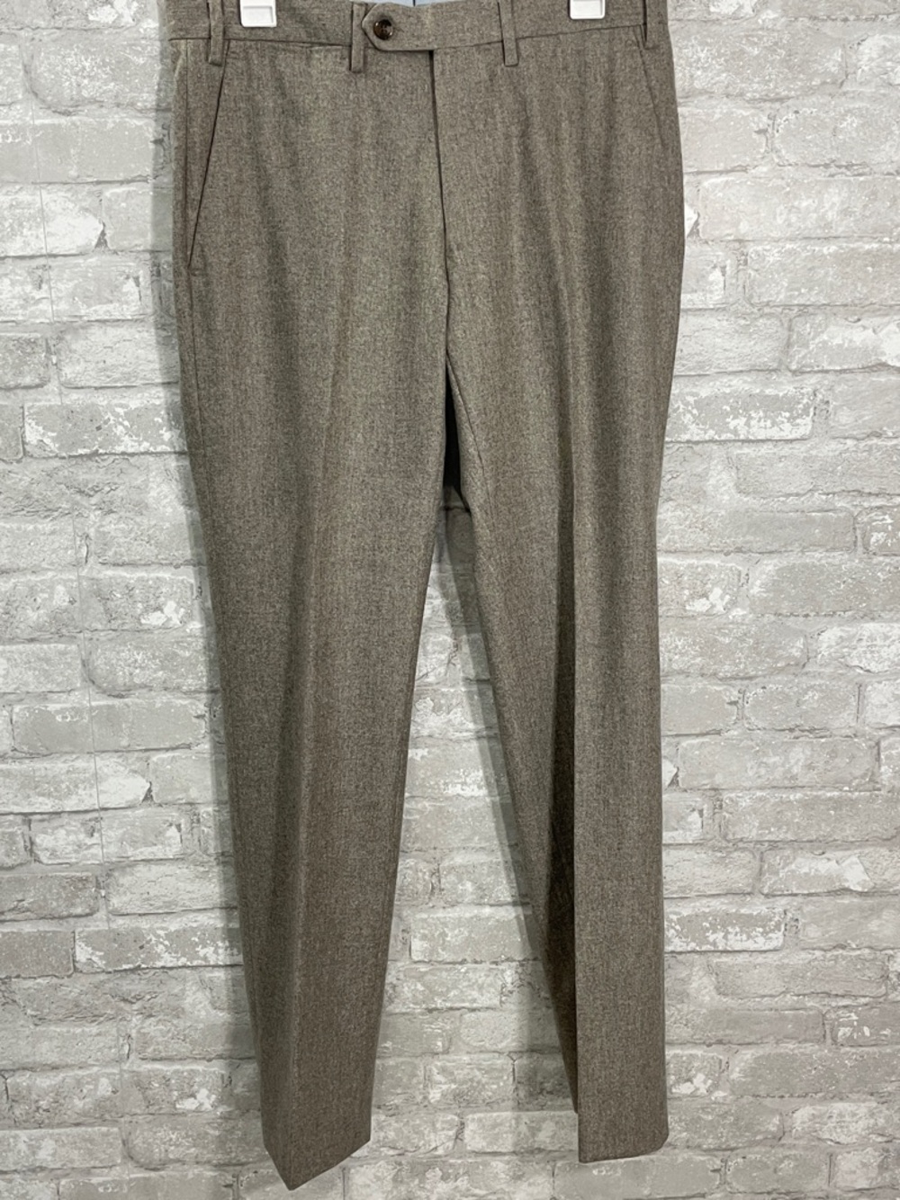 J. McLaughlin Taupe Wool Dress Pants